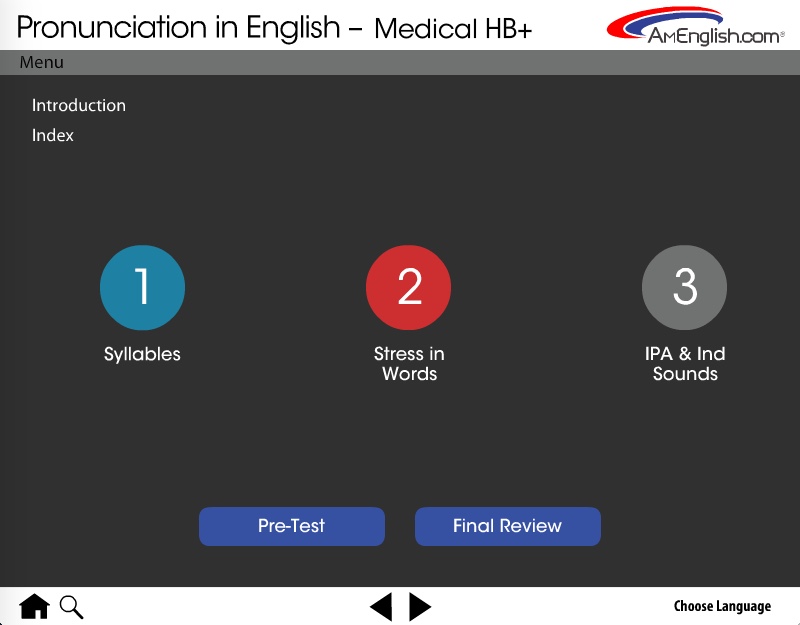 Pronunciation in English for medical professionals