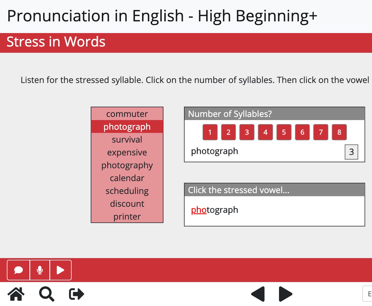 pronunciation in english