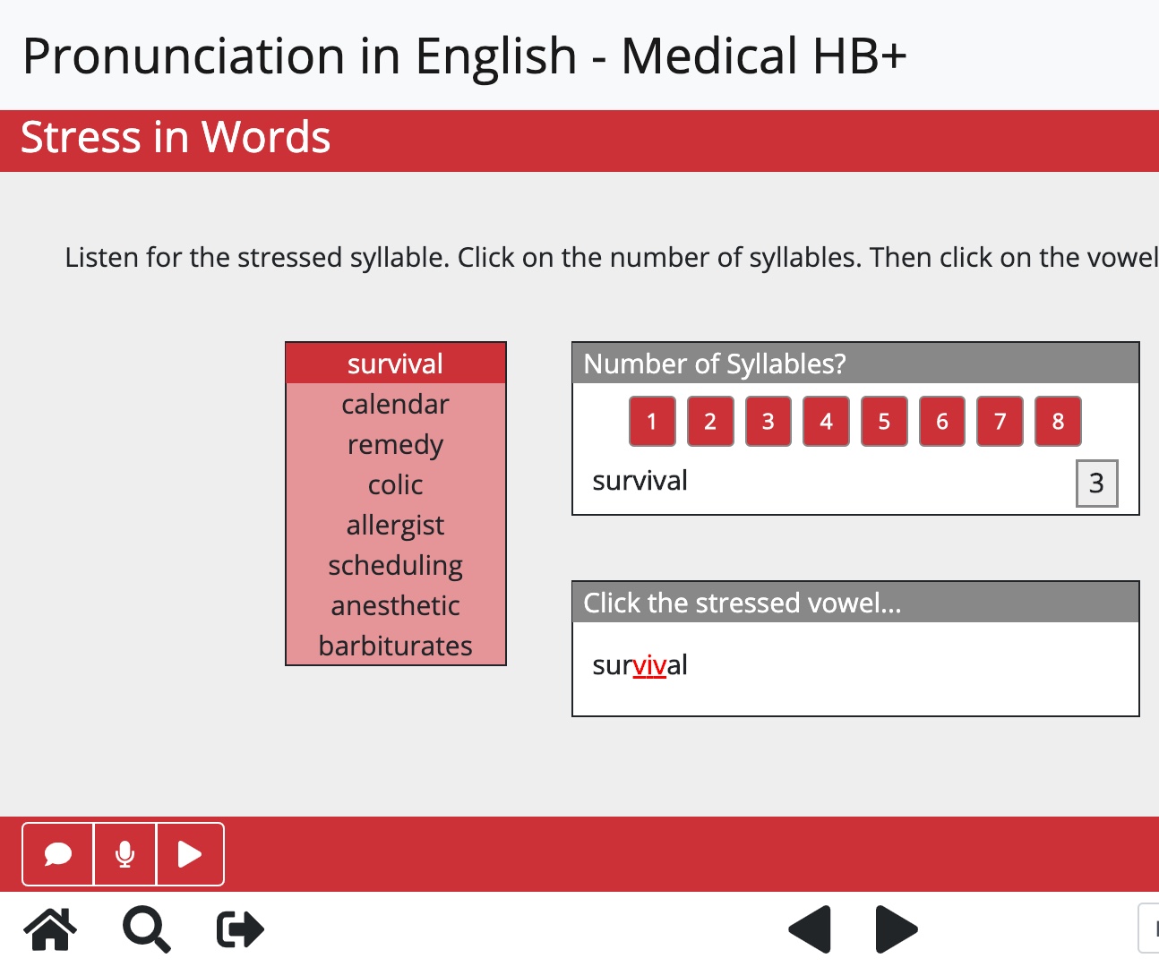 Pronunciation in English for medical professionals